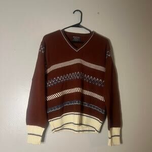 Vintage 80s Sweater |Holiday |Christmas | Stripes|LongSleeve